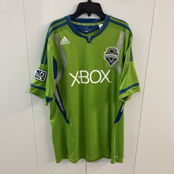 Seattle Sounders MLS Xbox 360 Jersey Adidas Authentic Mens LARGE Gaming (N18) - Picture 1 of 9